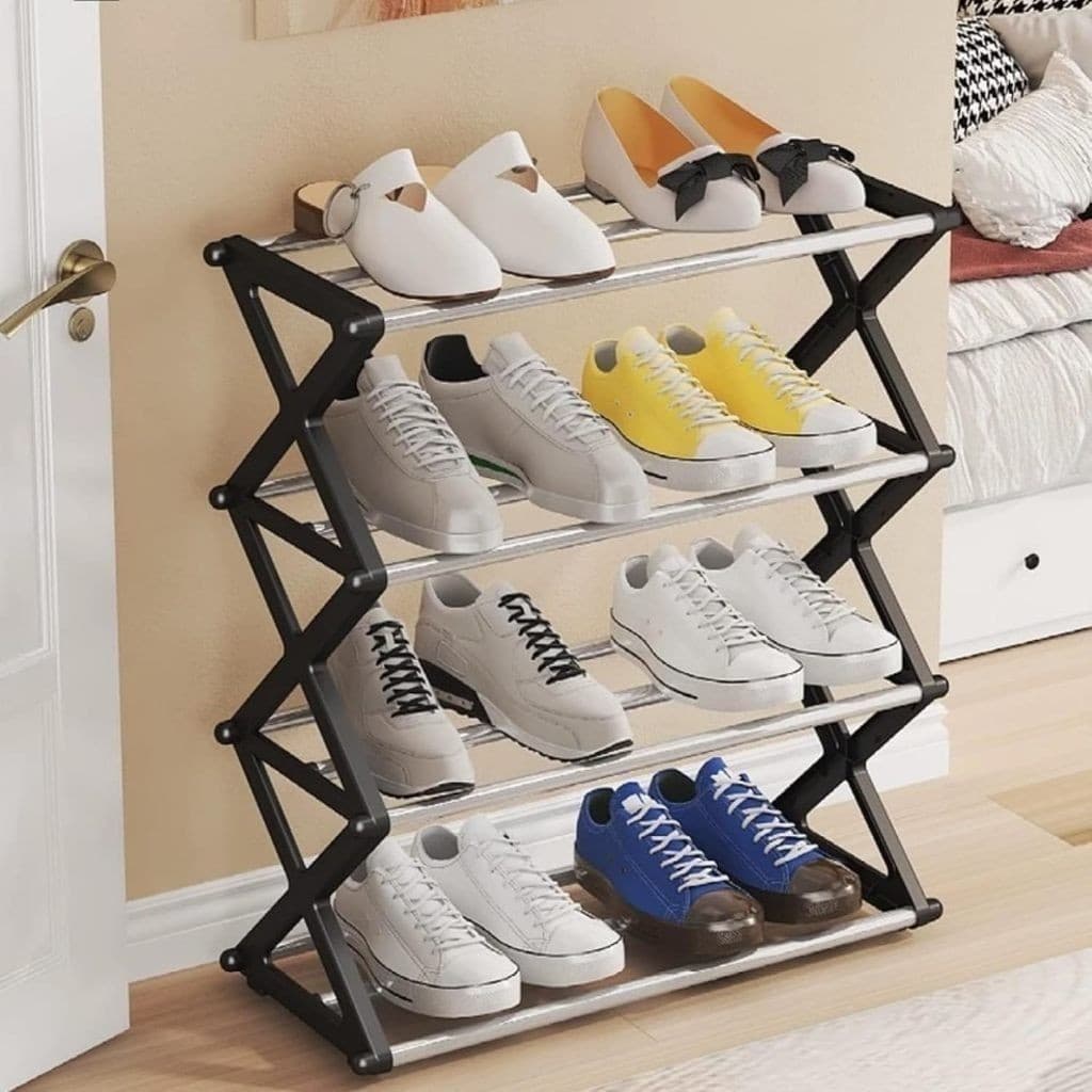 Sapateira Prateleira Prática Domestica Rack Organiza Salto Caixa Saco Sapato Suporte Tênis Sandália Chinelo Tamanco