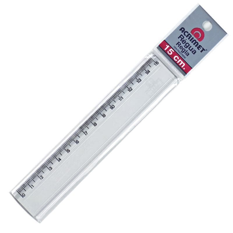 Régua poliestireno 15cm 511 Acrimet