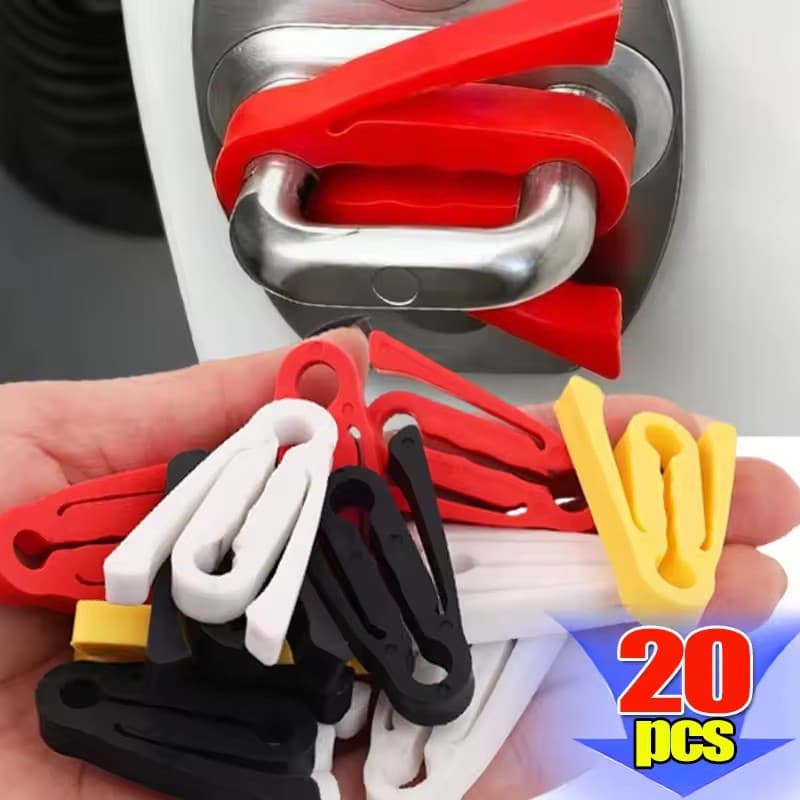 Almofada De Amortecedor De Fechadura De Porta De Carro De Silicone De 4-20 Unidades , Amortecedora De Redução De Ruído D