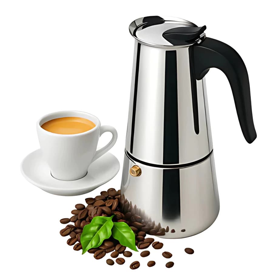 Cafeteira Italiana Moka Inox 600ml 12 Xícaras para Fogão Café Expresso Tradicional