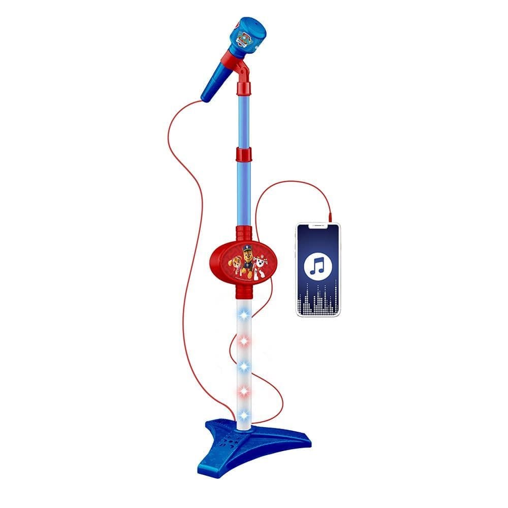 Microfone Infantil e Pedestal com Luzes - Patrulha Canina - Fun