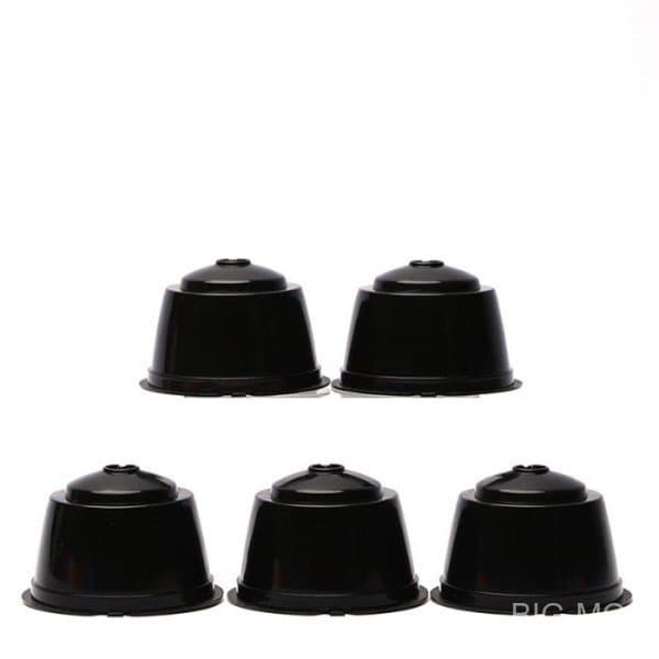 1 Kit Cápsula café reutilizável Três corações/Dolce Gusto Preto Promoção