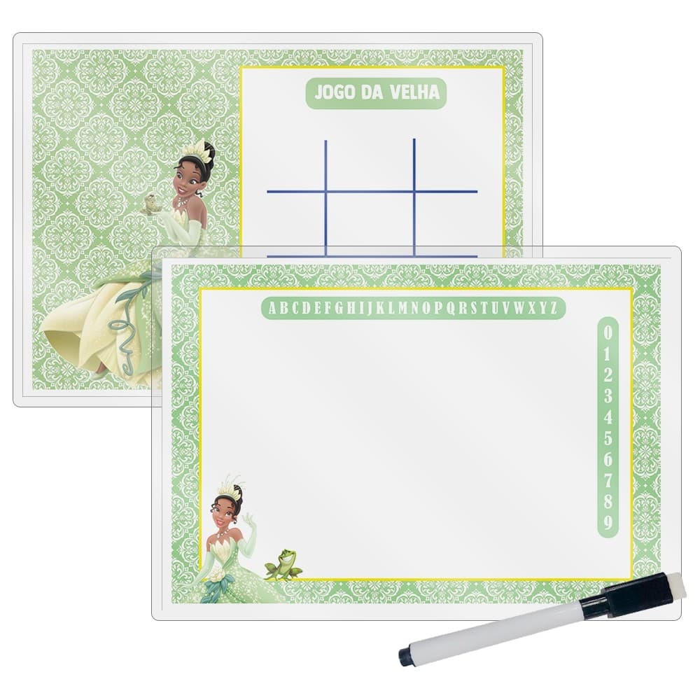 Lousa Magica Lembrancinhas Para Aniversario Envio imediato Tema Tiana A Princesa e o Sapo ou Outros