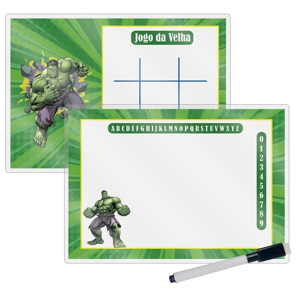 Lousa Magica Lembrancinhas Para Aniversario Envio imediato No Tema Hulk