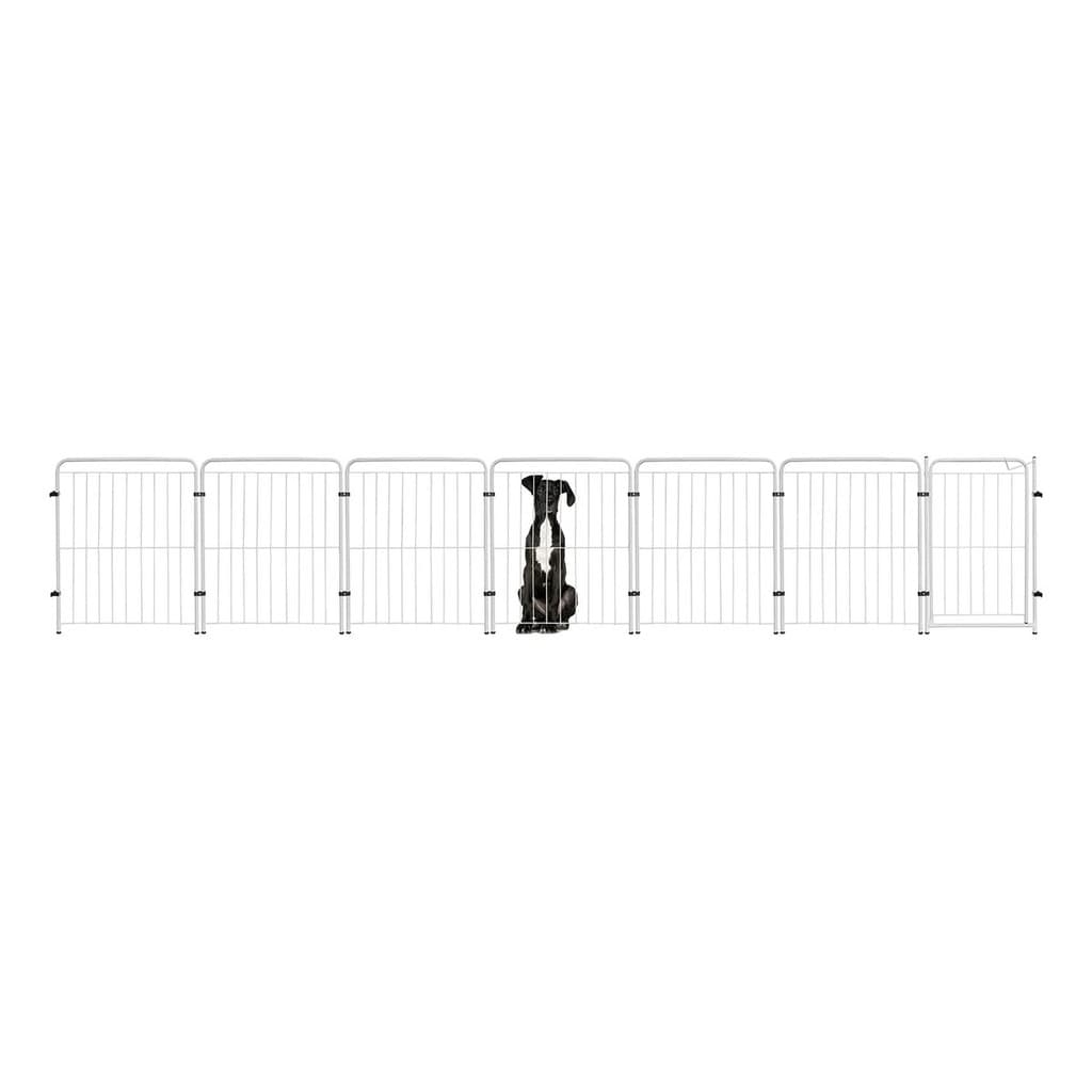 Cercado Grade 450x82cm Portão + 6 Módulos Segurança Pet Cães Cachorro