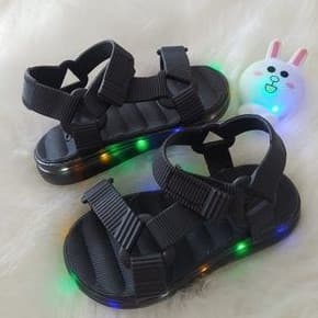 Papete Baby Com Led Menino E Meninas Sandalia De Luzinha