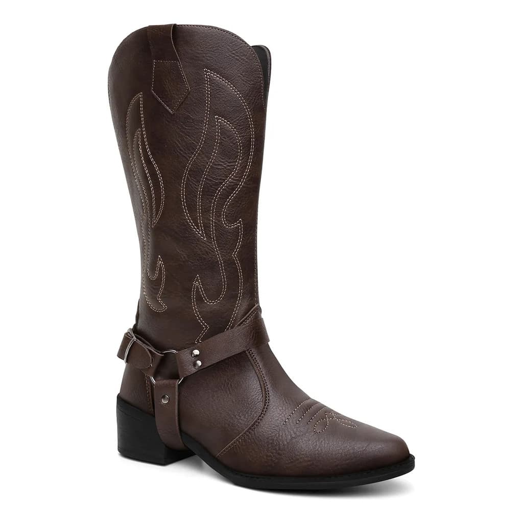 Bota Texana Western Country Rodeio Com Cabresto Removivel