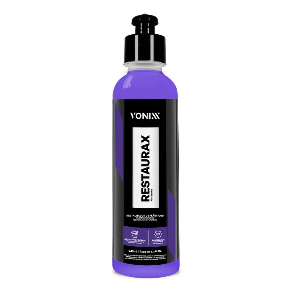 Restaurax Restaurador De Plásticos Automotivos 240ml Vonixx Violeta