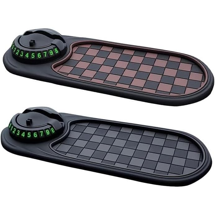 Tapete Antiderrapante Multifuncional Para Carro Com 360 ° Suporte Giratório Telefone , Display Temporário De Número De E