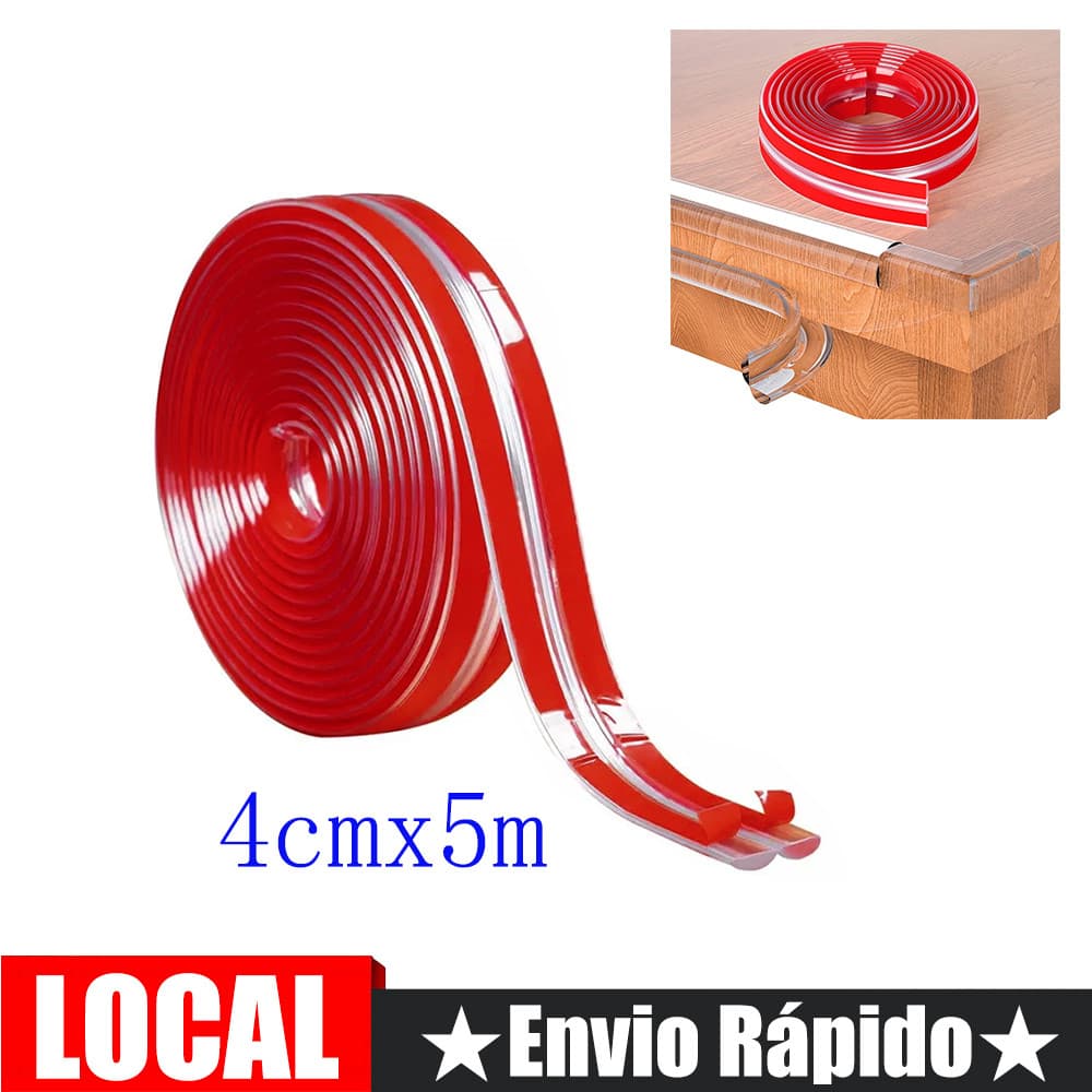 5m protetor quina silicone anti-impacto fita proteção berço