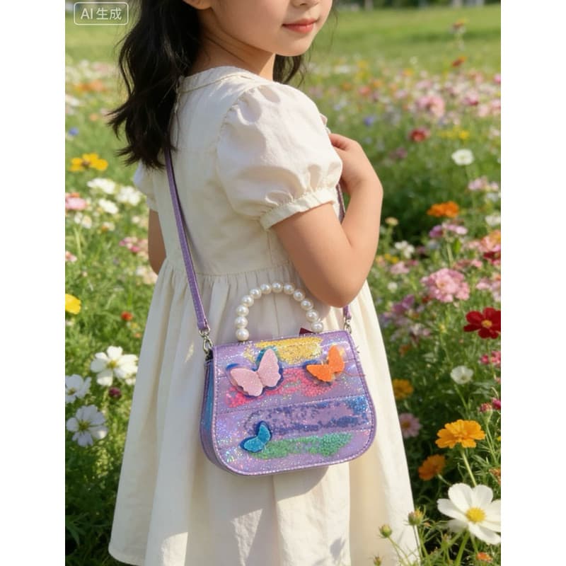 Bolsa infantil tem alça grande