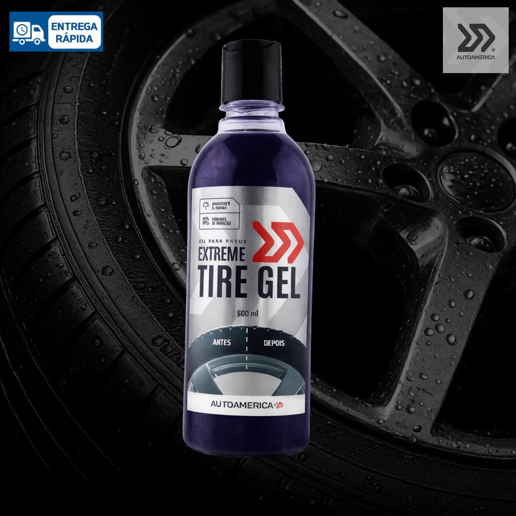 Pneu Pretinho Gel Para Pneus Extreme Tire Gel 500 ml Autoamerica