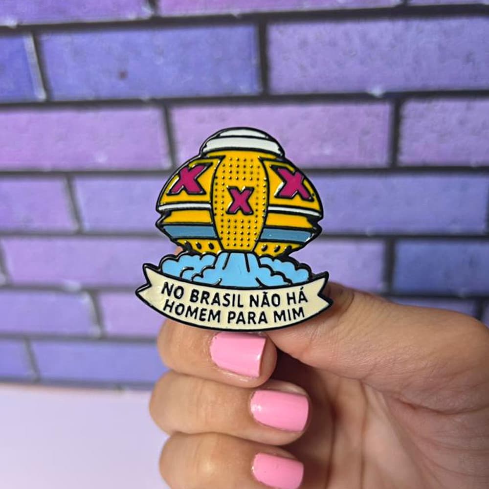 Pin Broche No Brasil Não Há Homem Para Mim Nave Meme Clássico Esmaltado
