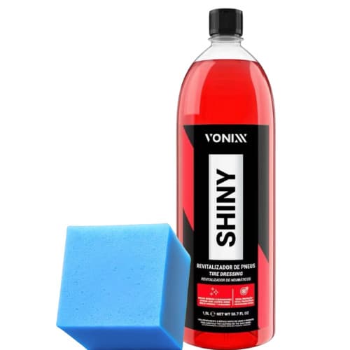 Shiny 1,5L Vonixx Revitalizador Pneu Pretinho + Espuma quadrada