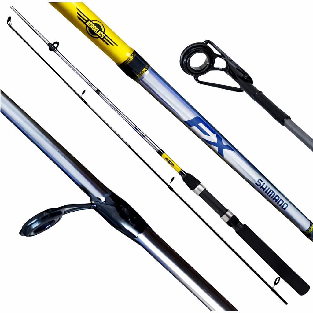 VARA DE PESCA PESCARIA PARA MOLINETE SHIMANO FX 6'6" (1.98M) 8-17LB - 2 PARTES - REFORCADA