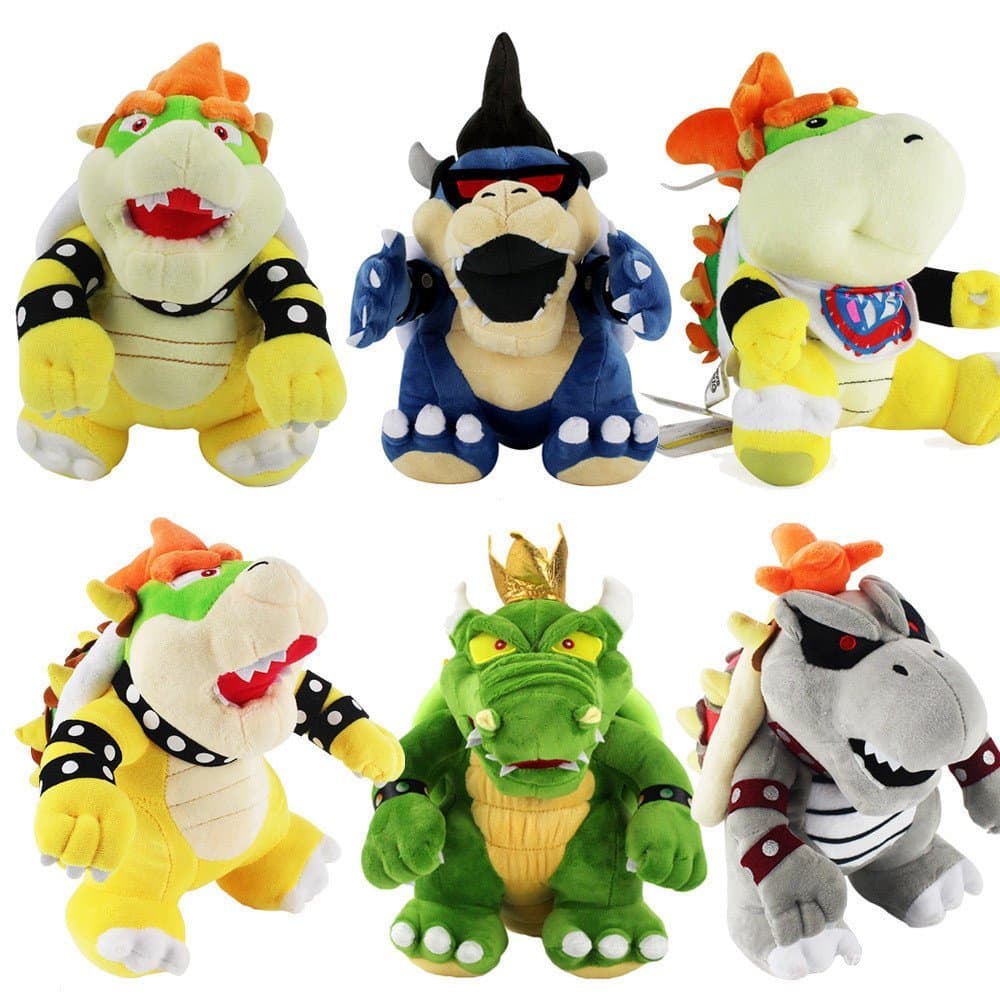 9 Estilo 15-30 cm Jogos Nintendo Super Mario Bros Bowser Koopa Dragão de Fogo Diabo Azul Escuro Verde Brinquedos Kawaii