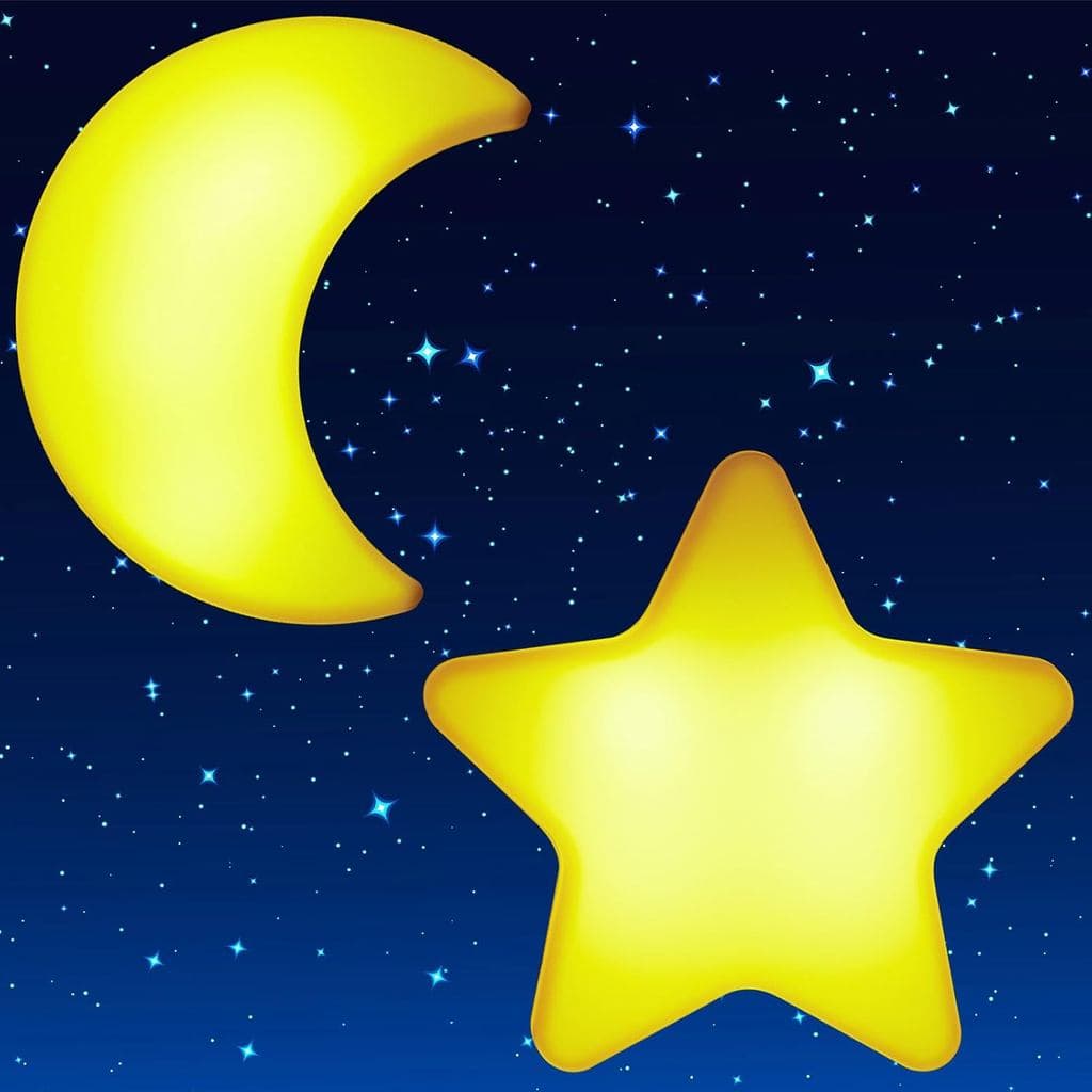 Estrela Lua Dos Desenhos Animados Bonito nightlight Controle De Luz Inteligente Indução Lâmpada LED Quarto Cabeceira