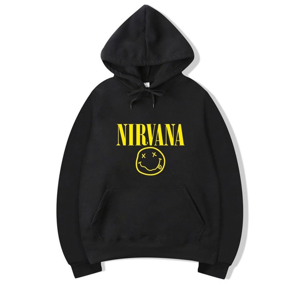 Moletom Canguru Nirvana Banda Rock Gênero Neutro