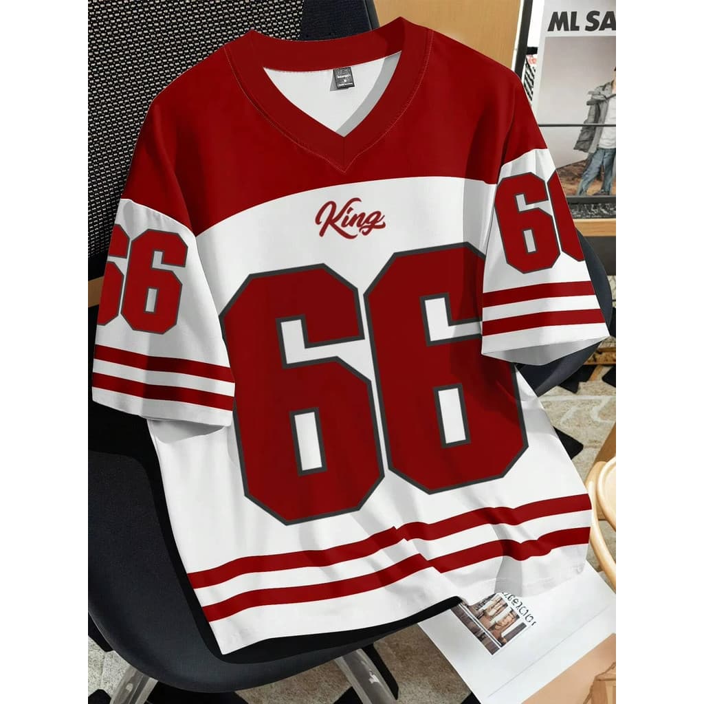 Roupa De Verão Feminina # 66 Com Decote Em V Camiseta De Futebol Casual shorts Esportivos Harajuku Manga Topo Casal Stre