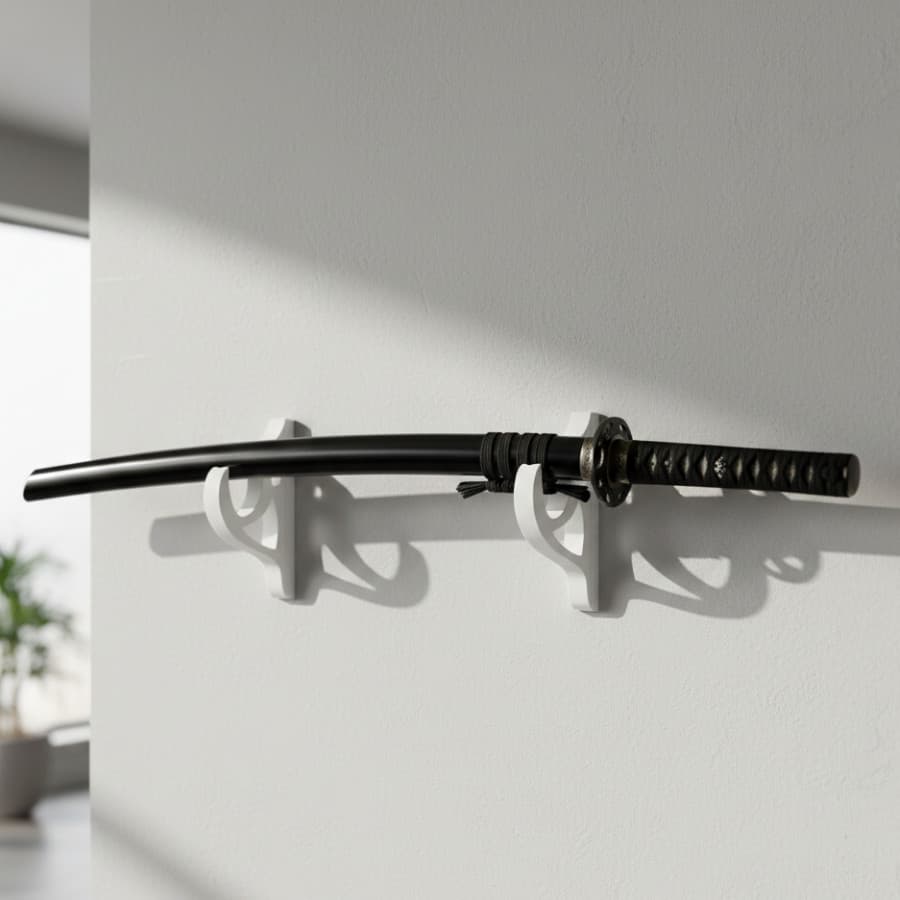 Suporte Espada Katana- Expositor de Fixar na Parede