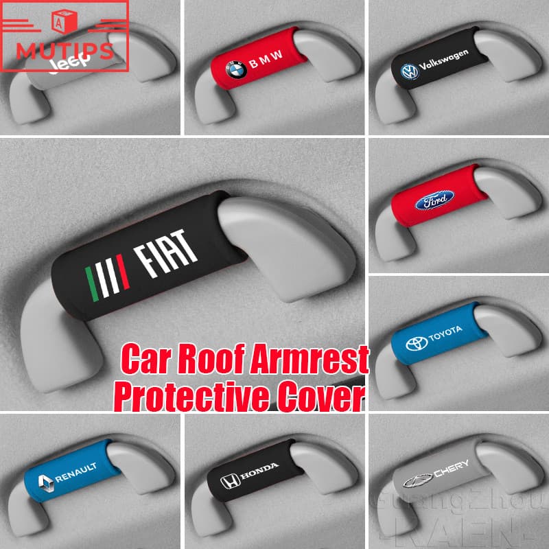 【MUTIPS】Capa Protetora Para Apoio De Braço De Teto De Carro , Luvas Puxar Maçaneta De Porta Automática