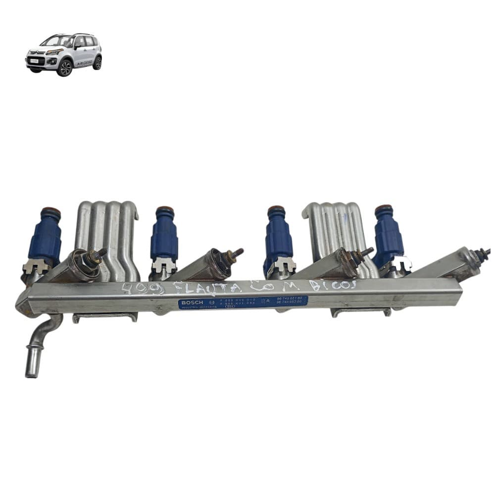 Flauta injetor bico injetores Citroen c3 Aircross 2012 2015