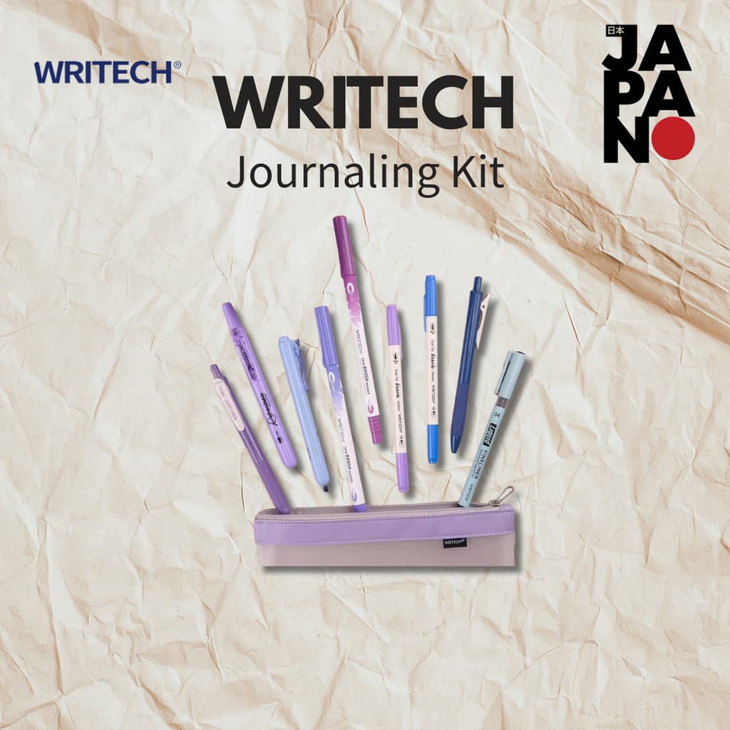 Writech Journaling Kit Caneta De Tinta Gel/Marcador Retrátil/Pincel De Ponta Dupla/Forro Fino Escrita Suave Colo Sortido