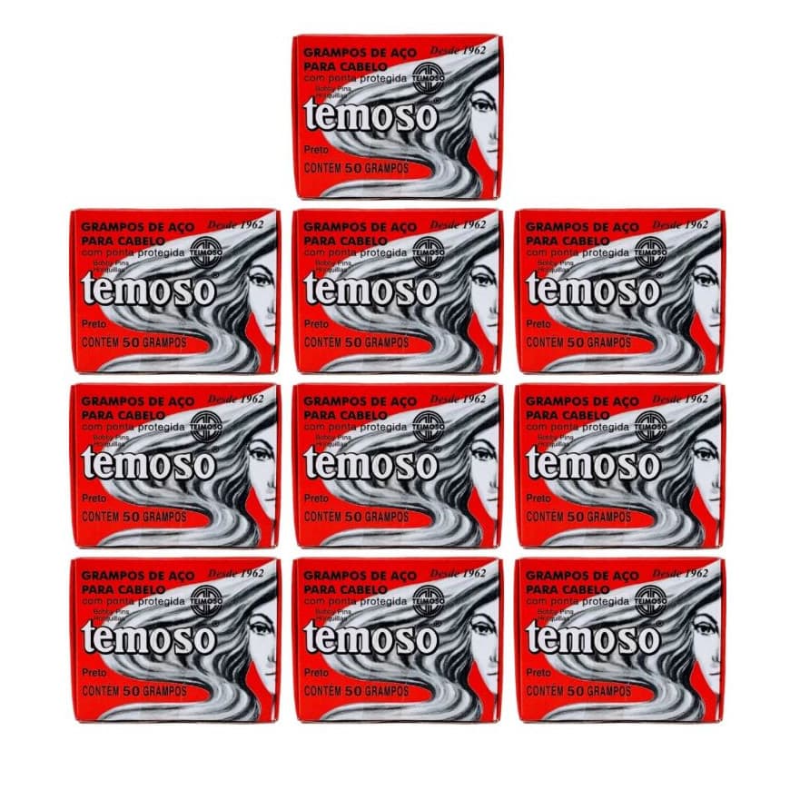 Kit C/ 500 un de grampos n5 10 caixas com 50 unidades cada n5 preto pequeno TEIMOSO penteados