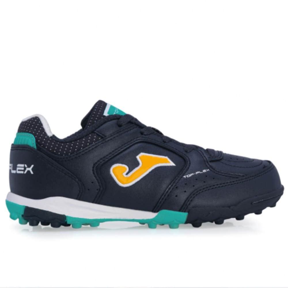 Chuteira Joma Society Top Flex Jr Marinho/Celeste Oficial + NF