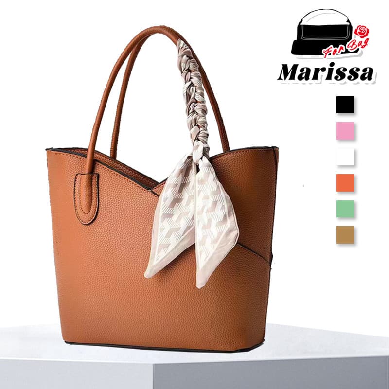 Marissa Bolsa Bucket Tote com Lenço Grátis - Multifunciona Casual e Espaciosa Bolsa de Corrina Leve