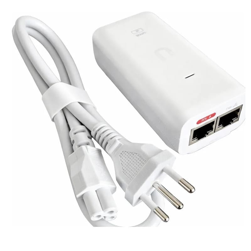 Fonte Poe Unifi Ubiquiti 48v 0,32a 15W Gigabit - U-POE-AF