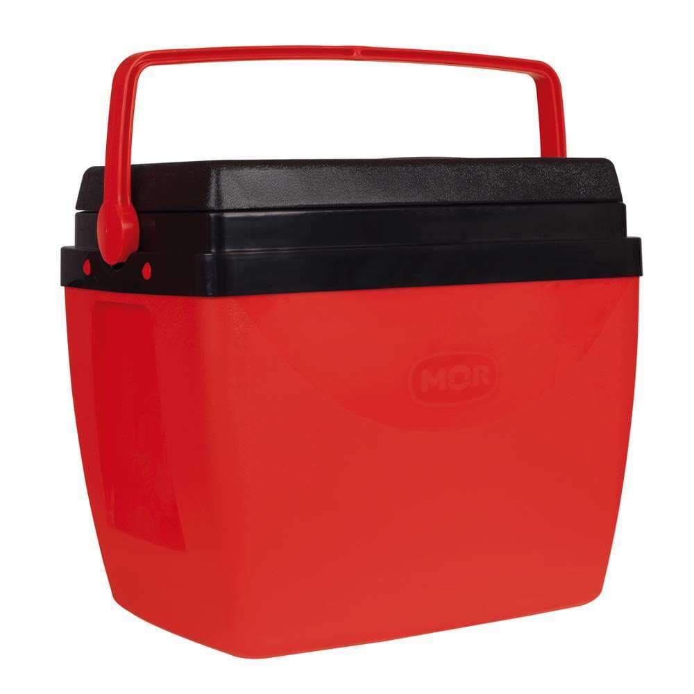 Caixa Térmica Cooler 34L 50 Latas Mor Vermelha com Preto