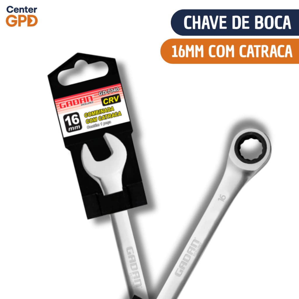 Chave de Boca com Catraca no Tamanho 16mm | Ferramenta para Ajustes