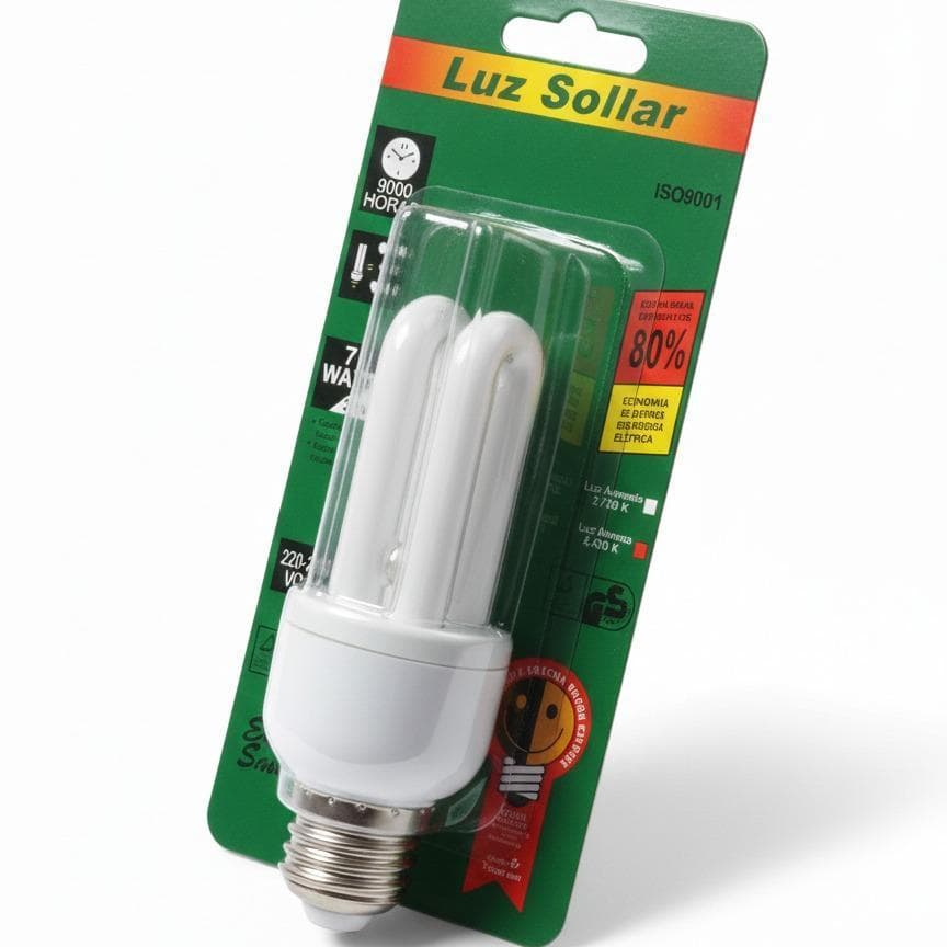 Lâmpada  7w Fluorescente 6400k 252lm LUZ SOLLAR
