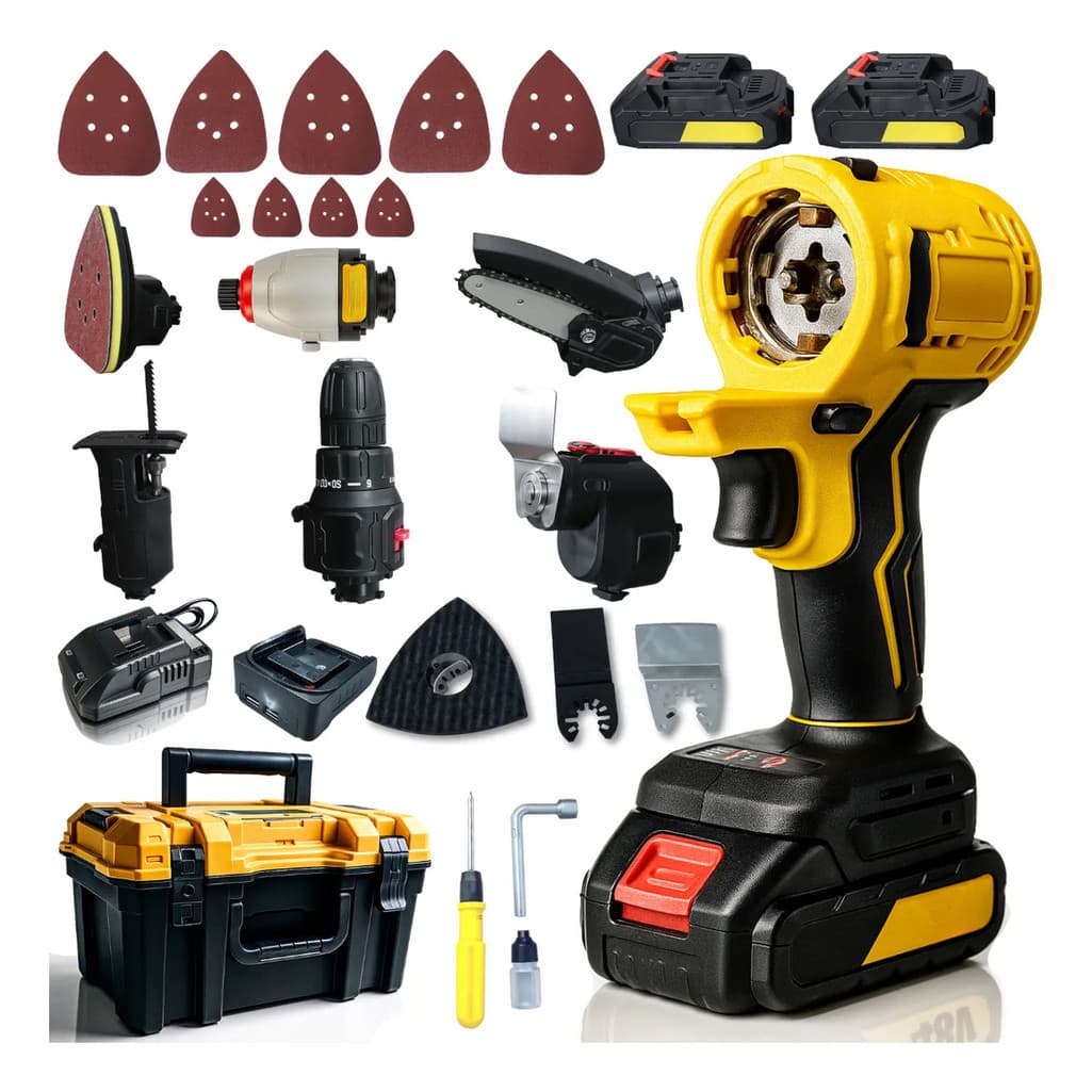 Kit Multifuncional Furadeira 8 Em 1 Portátil Profissional
