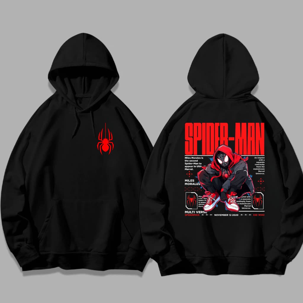 Blusa De Frio Moletom Canguru Spider Man Homem Aranha Algodão Flanelado Com Capuz Estampado