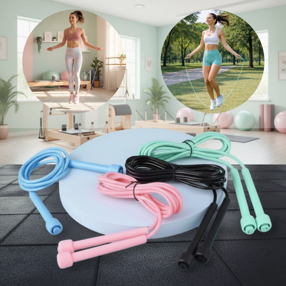 Corda De Pular Profissional Ajustável Em PVC Para Crossfit Academia Cardio Fitness