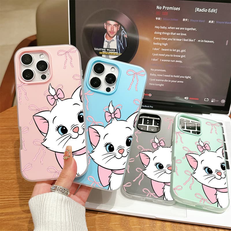Capa Capinha Case Para iPhone 17 Air 16 15 Pro Max 14 Plus 11 12 13 iPhone 11 Pro Max 2nd 1 Gato Branco Soul