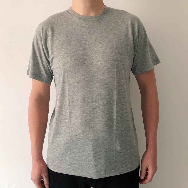 Camiseta masculina de manga curta de secagem rápida esportes ao ar livre correndo em torno do pescoço com decote em V me