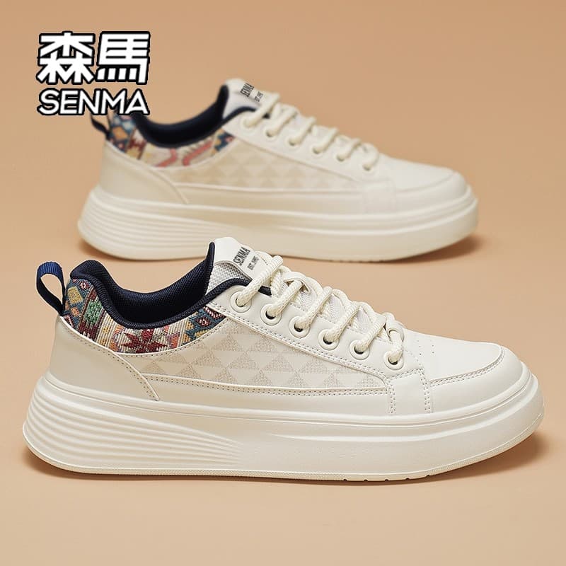 Senma outono sapatos masculinos 2026 novo estilo na moda moda masculina All-Match tênis casuais masculino tênis de sola