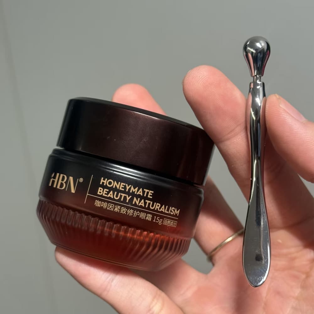 H HBN cafeína endurecimento reparação 3.0 creme para os olhos 15g melhorar linhas secas linhas finas iluminar ao redor d