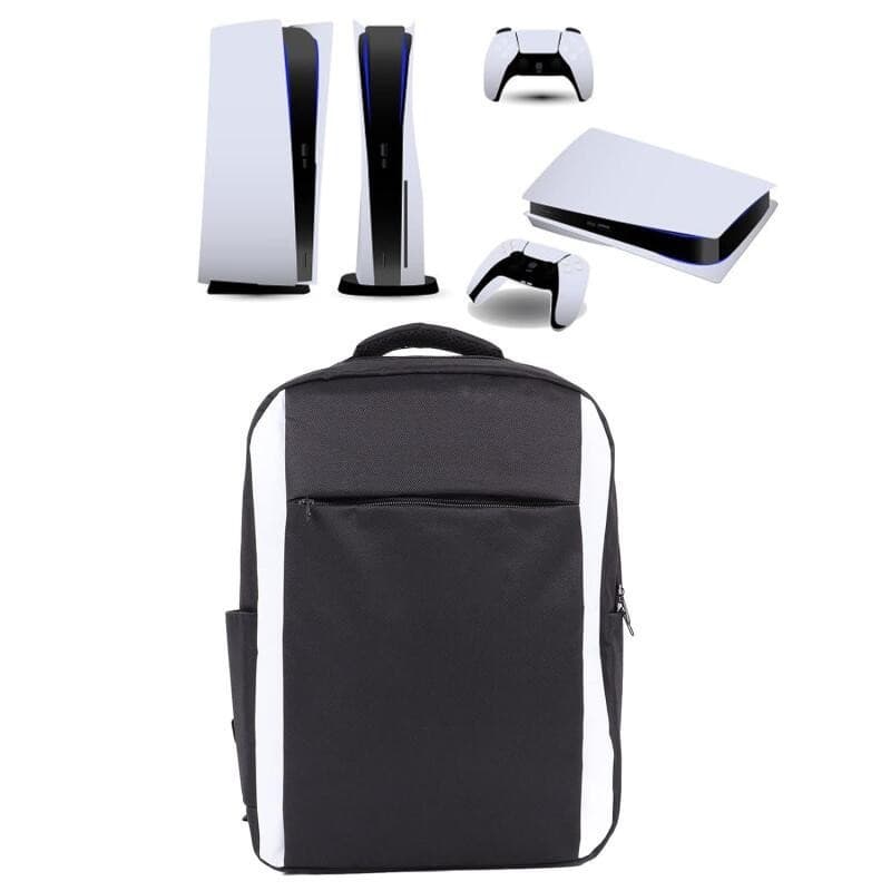 Mochila para Console de Jogos, PS5, Grande Capacidade, Bolsa de Transporte para Viagem, Portátil para PS5 FAT/PS5 SLIM/P