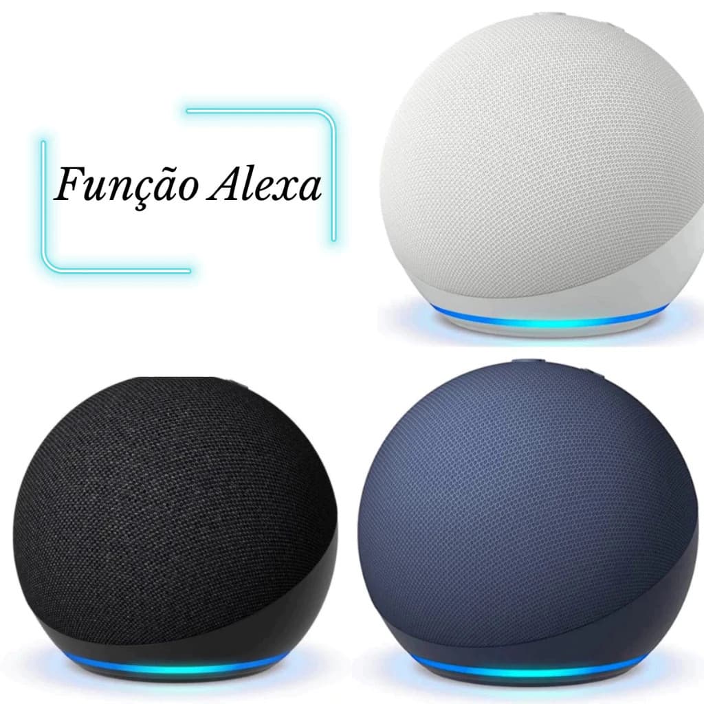 ORIGINAL-Caixa de Som Bluetooth 5W com LED Colorido Portátil Compatível com Alexa Rádio FM e USB