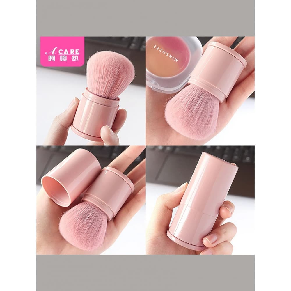Pincel de Blush A1pq801-retrátil varrendo portátil maquiagem configuração pó solto pincel de contorno maquiagem beleza c