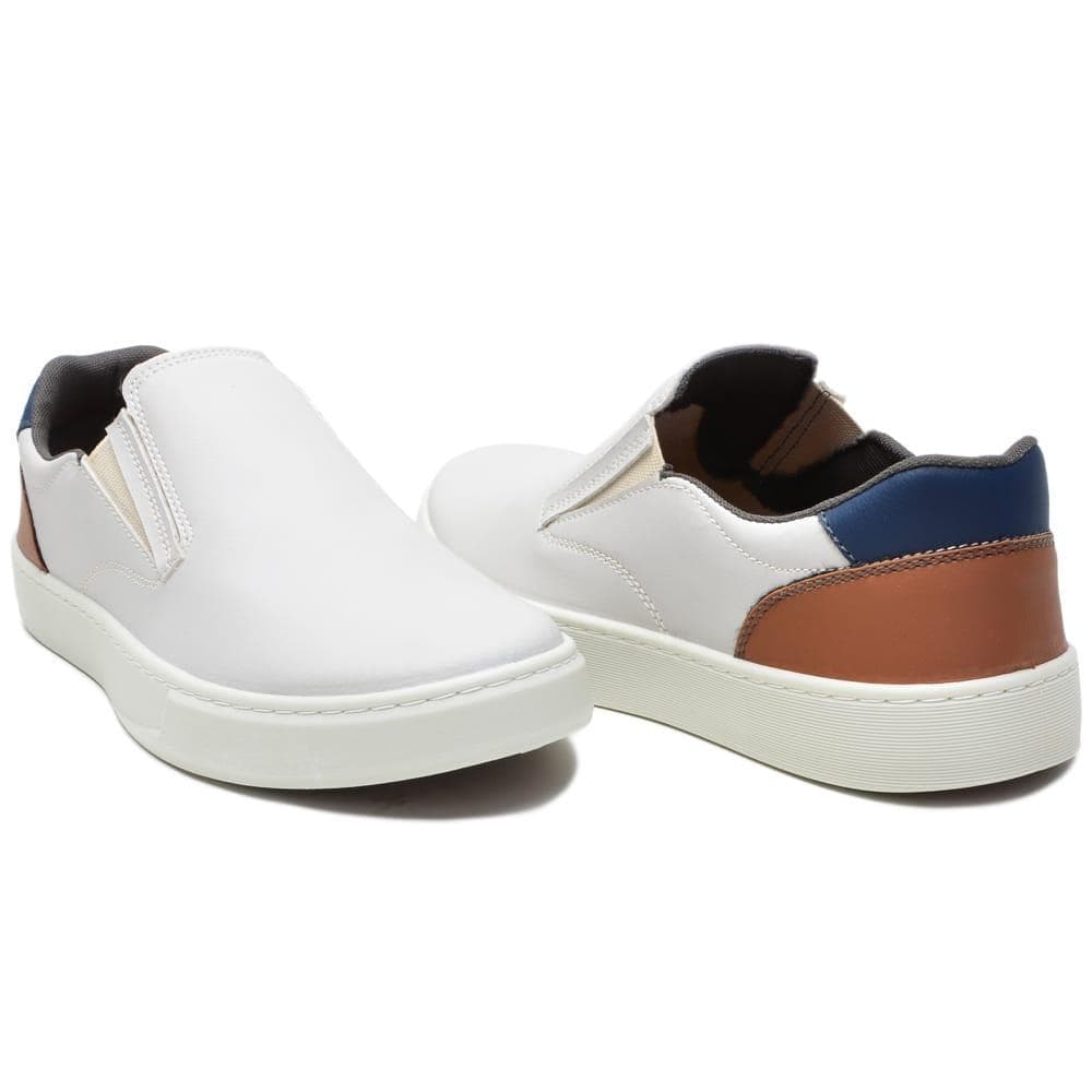 Tênis Slip On Masculino Leve Confortável Antiderrapante Fácil de Calçar