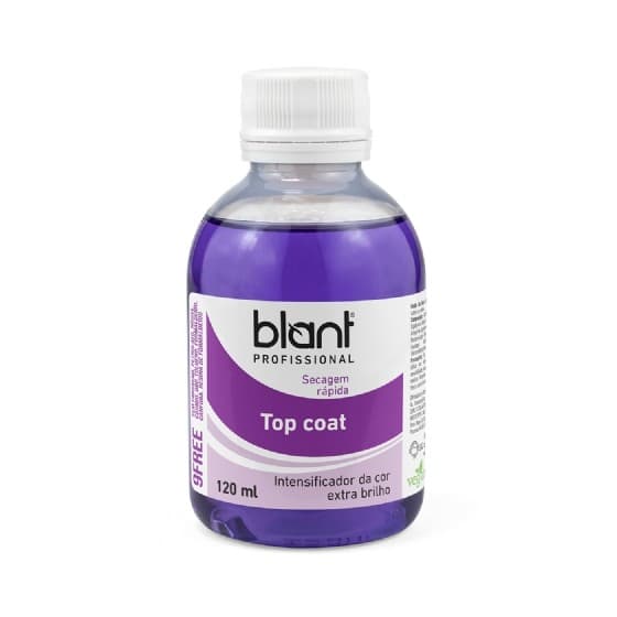 Top Coat 9FREE Blant 120ml – Brilho Intenso, Proteção Prolongada e Efeito Gel