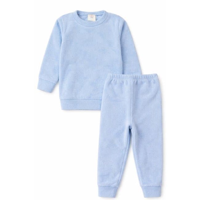 Conjunto Plush Boucle - Azul Claro