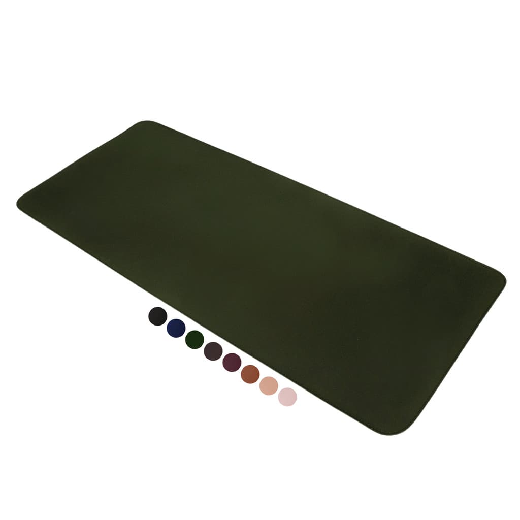 MousePad Grande Verde Desk Pad Couro Gamer Office