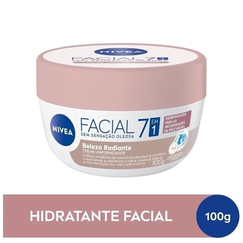 NIVEA Hidratante Facial Beleza Radiante 7 em 1 - 100g