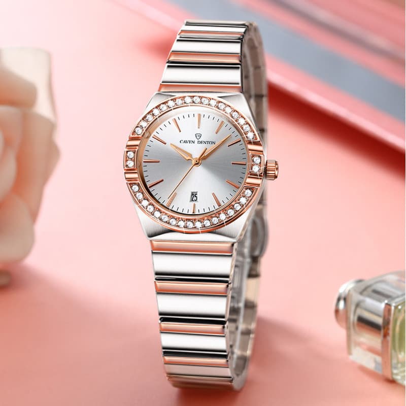 CAVEN DETON High-End Genuine Ladies Watch Textura Luminosa À Prova D 'Água Relógio de Quartzo de Venda Quente 1FFD